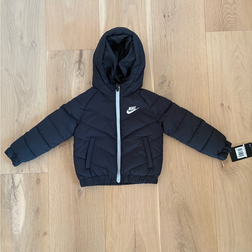 Nike Black Hooded Puffer Jacket